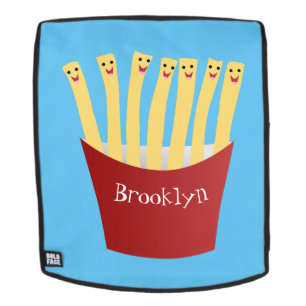 Niedliche Kawaii Pommes Fastfood Cartoon Illustrat Rucksack