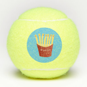 Niedliche Kawaii Pommes Fastfood Cartoon Illustrat Tennisbälle