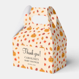 Niedliche Kawaii Pumpkin Herbst Herbst Leaves Baby Geschenkschachtel