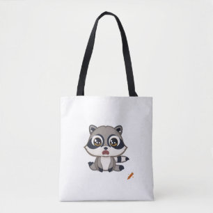"Niedliche Kawaii Raccoon Bag - Big Eyes, Big Head
