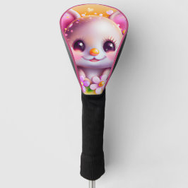 Niedliche Kawaii-Rosa-Maus Golf Headcover