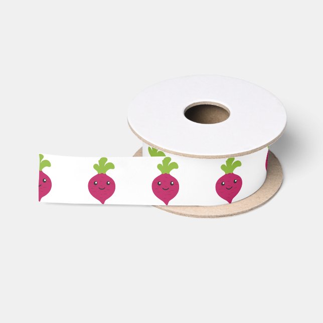 Niedliche Kawaii-Rübe Satinband (Spule)