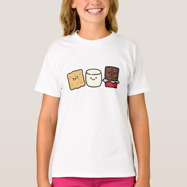 Niedliche Kawaii-Smore-Pubs T-Shirt (Vorderseite)