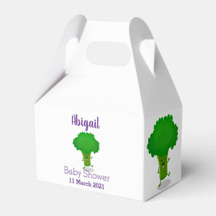 Niedliche Kawaii tanzende Broccoli Cartoon-Abbildu Geschenkschachtel