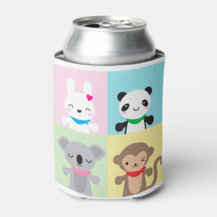 Niedliche Kawaii-Tiermasken Dosenkühler