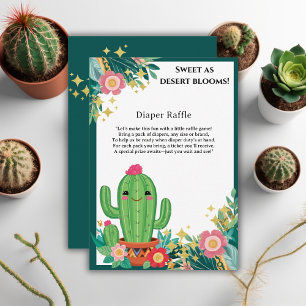 Niedliche Kawaii Wüste Bloom Floral Cactus Baby Du Begleitkarte