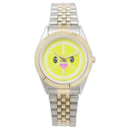 Niedliche Kawaii Zitrusfrüchte Zitronenfrüchte Zit Armbanduhr