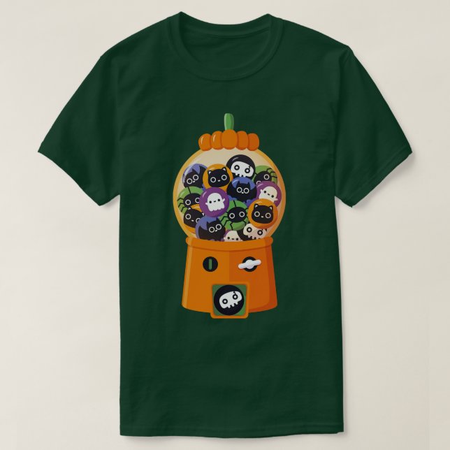 Niedliche Kehlkampfflugzeugmaschine Halloween T-Shirt (Design vorne)