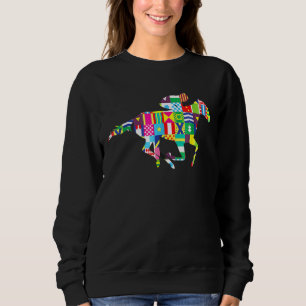 Niedliche Kentucky Pferderennseide Sweatshirt