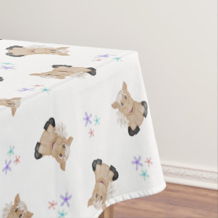 Niedliche Kids Horse Barnyard Landtiere Tischdecke