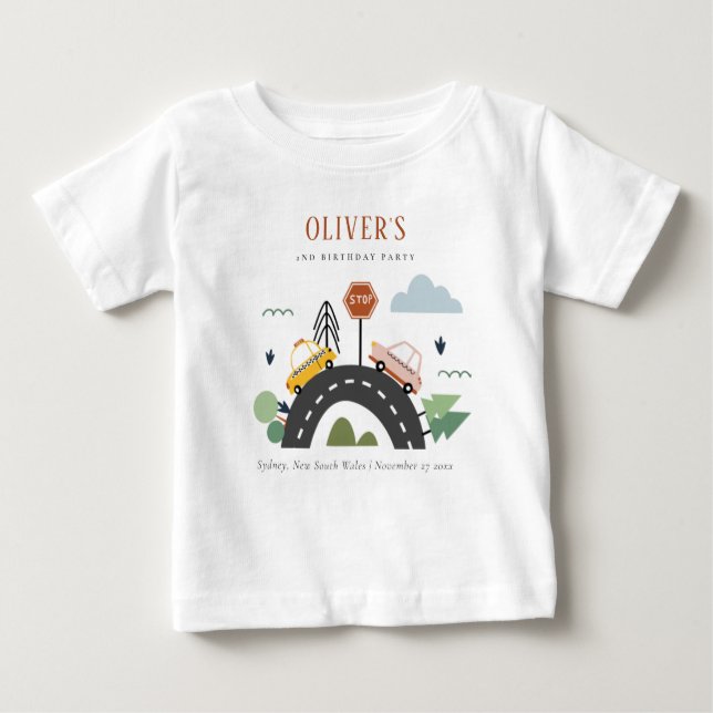 Niedliche Kids - Stadtautos für alle Altersgruppen Baby T-shirt (Vorderseite)