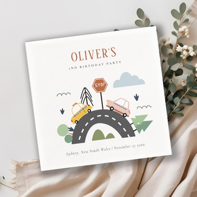 Niedliche Kids - Stadtautos für alle Altersgruppen Serviette (Von Creator hochgeladen)