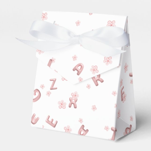 Niedliche Kinder ABC Alphabet Blume Kinderschule Geschenkschachtel (Vorderseite)