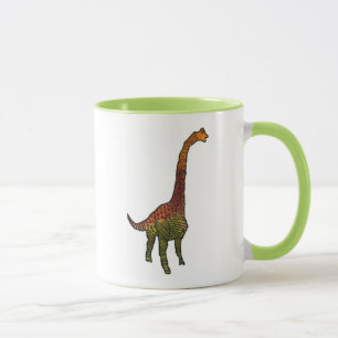 Niedliche Kinder Dinosaurier doodle Art Illustrati Tasse