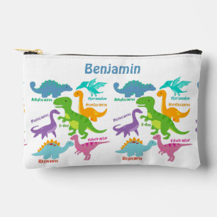 Niedliche Kinder Dinosaurier und Namen Zubehörtasche