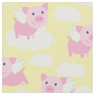 Niedliche Kinder Fliegende Schweine Baby Kinderzim Stoff