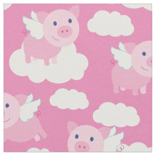 Niedliche Kinder Fliegende Schweine Baby Kinderzim Stoff