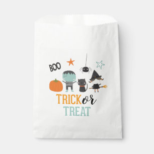 Niedliche Kinder Halloween-Geburtstagstrick oder T Geschenktütchen