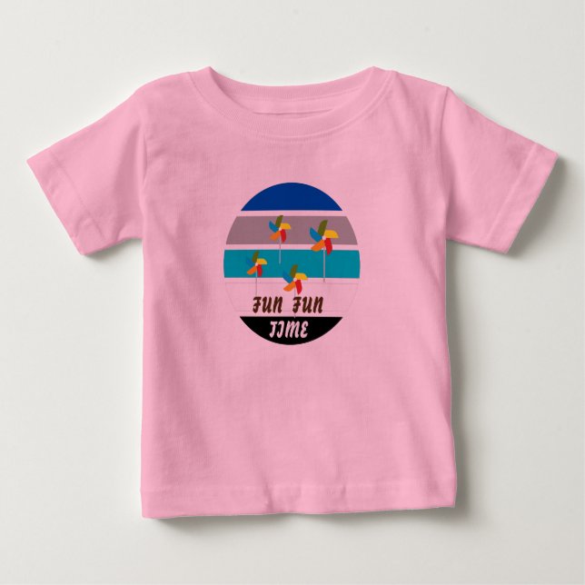 Niedliche Kinder rosa Baby T-shirt (Vorderseite)