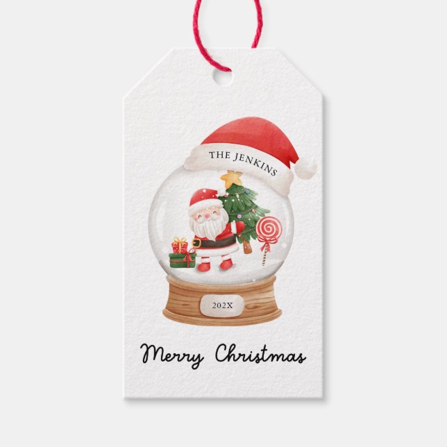 Niedliche Kinder Weihnachten Gaben Tags Geschenkanhänger (Vorderseite)