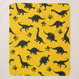 Niedliche Kinderdinosaurier-Muster Farbige Dinosau Sherpadecke