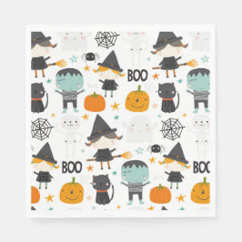 Niedliche Kinderfeier Halloween Party Serviette