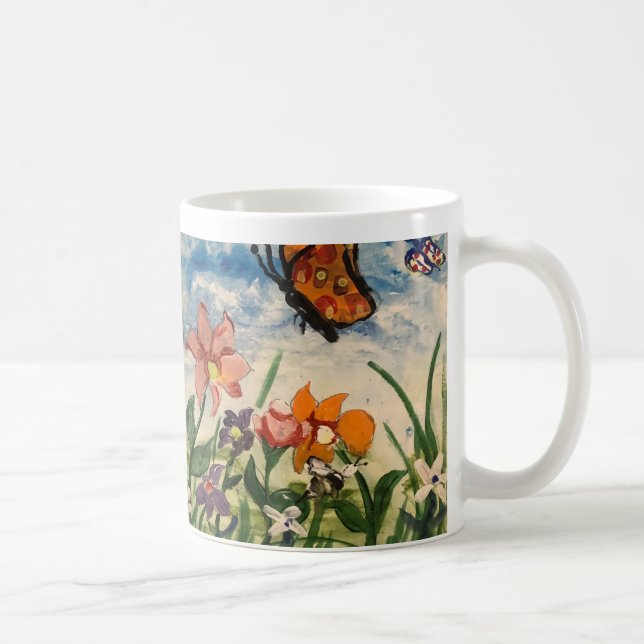 Niedliche Kinderkunst Kaffeetasse (Rechts)