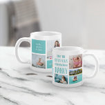 Niedliche Kindermädchen FotoCollage Kaffeetasse<br><div class="desc">Nur die besten Mütter werden zu Gruscha befördert! Feiern Sie die Oma mit dieser Tasse des süßen Fotos, in der das Zitat in handgeschriebener Typografie dargestellt wird, und sieben Fotos ihrer Enkel in einer Collage-Anordnung. Personalisieren Sie mit einer individuellen Nachricht (wir Liebe mit den Enkelnamen) und das Jahr für ein...</div>