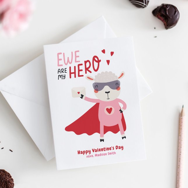 Niedliche Kindertageskarten Mitteilungskarte (Kids Valentine's Day Card)