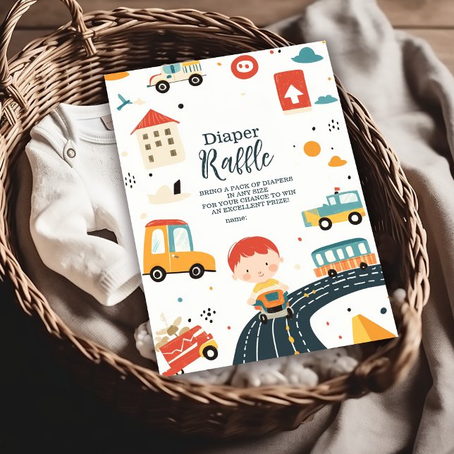 Niedliche Kinderwagen Babydusche Windelwindklammer Begleitkarte (Von Creator hochgeladen)