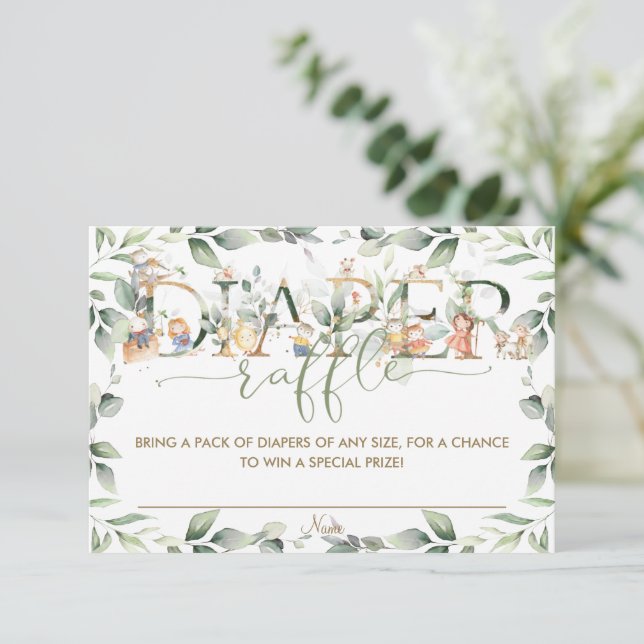 Niedliche Kinderzimmer Rhyme Greenerenery Windlerk Einladung (Stehend Vorderseite)