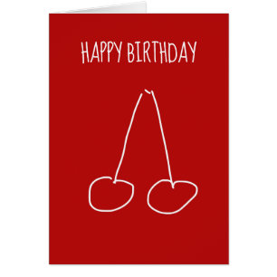 Niedliche Kirsche, einfach minimalistisch