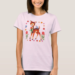 Niedliche Kitsch-Rotwild T-Shirt