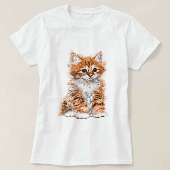 Niedliche Kitte T-Shirt (Design vorne)