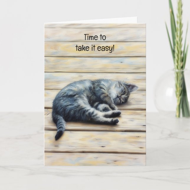 Niedliche Kitten Ruhering Art Note Card Karte (Vorderseite)