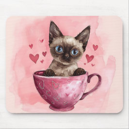 NIEDLICHE KITTENKATZE IM VALENTINSTAG MOUSEPAD