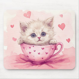 NIEDLICHE KITTENKATZE IM VALENTINSTAG MOUSEPAD