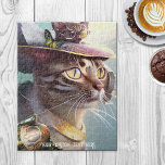 Niedliche Kittens Sci Fi Reisen Tierpuzzle Puzzle<br><div class="desc">Puzzle mit zwei niedlichen Kätzchen in einer sci fi Fantasy-Welt,  mit (optional) Ihrem eigenen Text.</div>