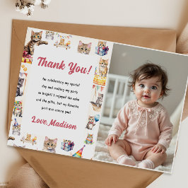 Niedliche Kitty Cat Geburtstagszeit Party Einladun Einladung