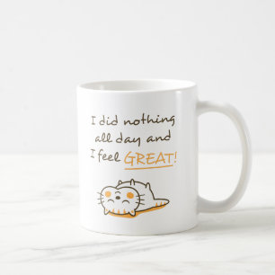 Niedliche Kitty Cat macht nichts erstaunliches Ges Tasse