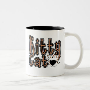 Niedliche Kitty Cat Tshirts und Geschenke Zweifarbige Tasse
