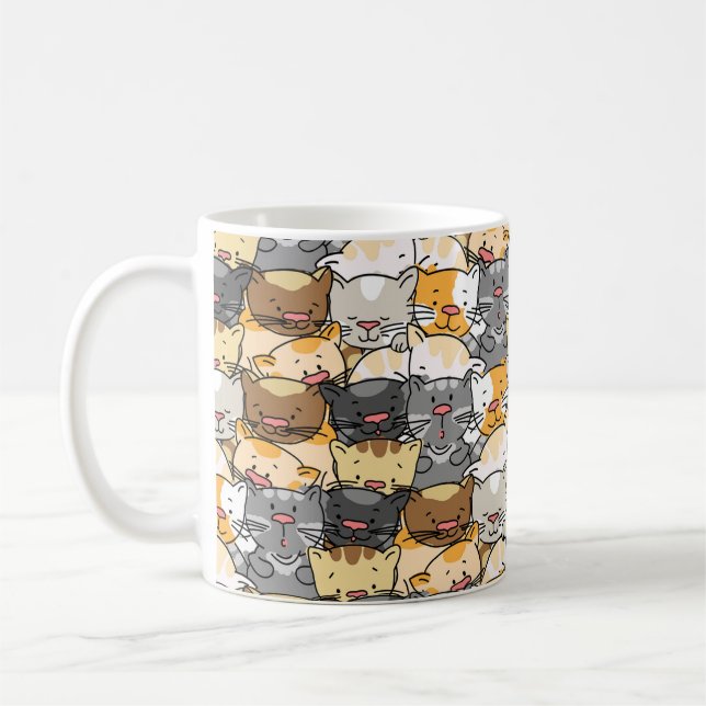 Niedliche Kitty Cats Kaffeetasse (Links)