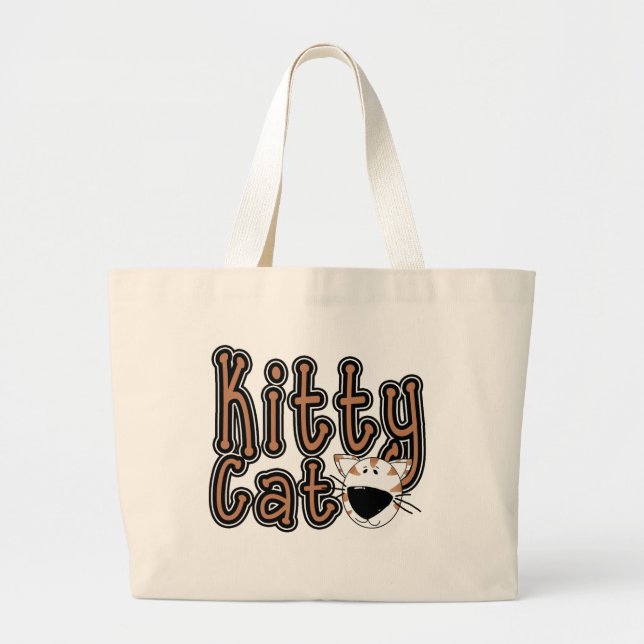 Niedliche Kitty-Katzen-T-Shirts und Geschenke Jumbo Stoffbeutel (Vorne)