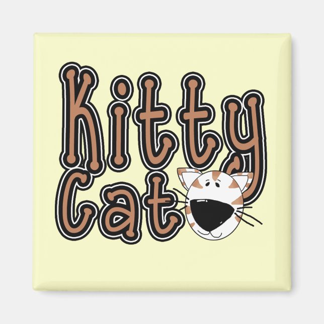 Niedliche Kitty-Katzen-T-Shirts und Geschenke Magnet (Vorne)