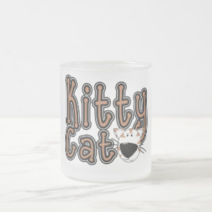 Niedliche Kitty-Katzen-T-Shirts und Geschenke Mattglastasse