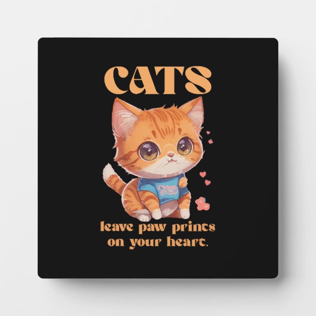 niedliche Kitty-Liebe Fotoplatte (Vorderseite)
