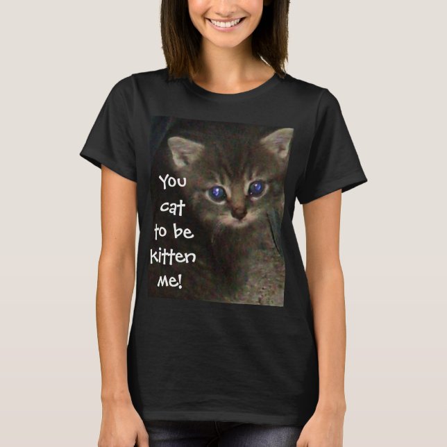 NIEDLICHE KITTY-Mädchenspitze T-Shirt (Vorderseite)