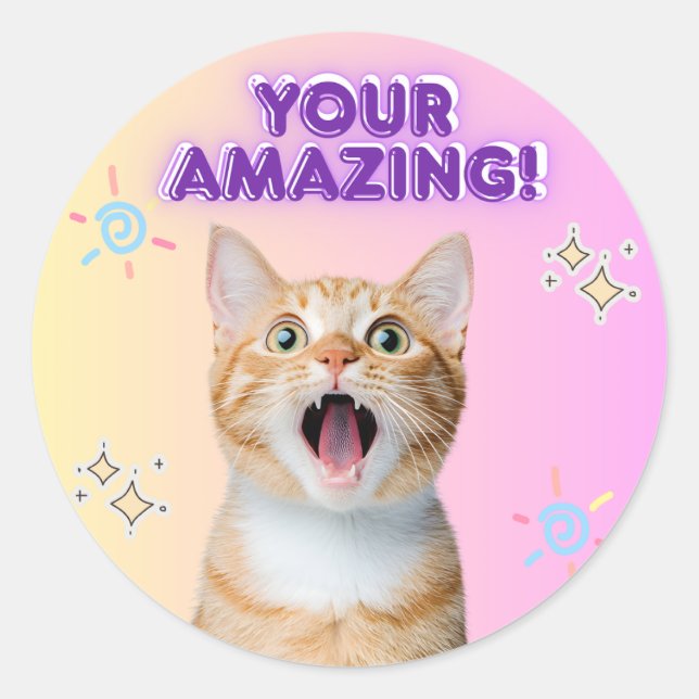 Niedliche Kitty Stickers (Vorderseite)