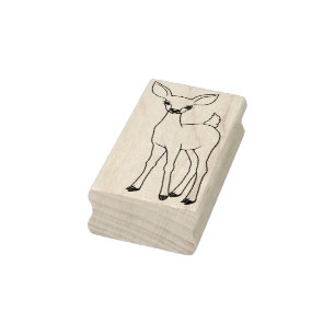 Niedliche Kitz-Rotwild-Gummi-Briefmarke Gummistempel