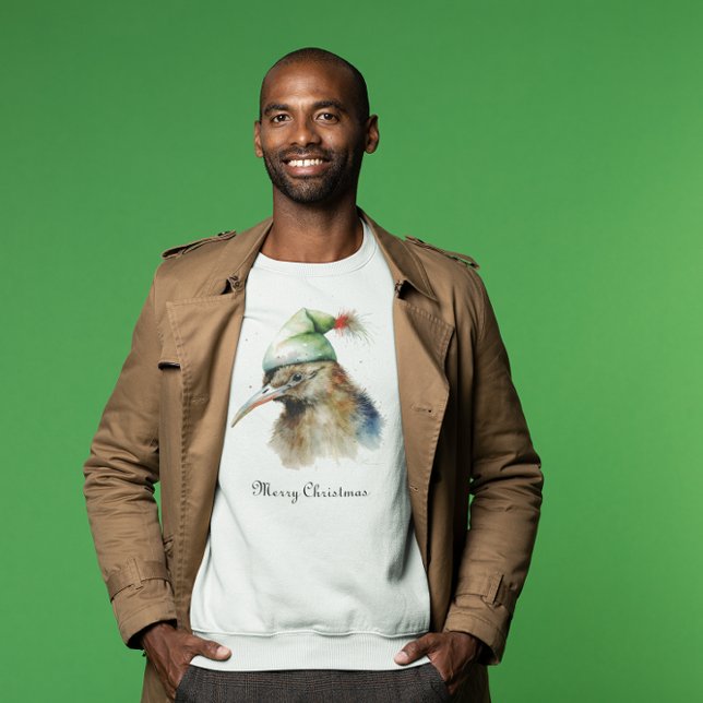 Niedliche Kiwi Bird in Christmas Elf Hat, Brauch T-Shirt (Von Creator hochgeladen)